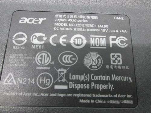 Acer Aspire 4930 Series Bottom Base Cover INAL90BT01K0761